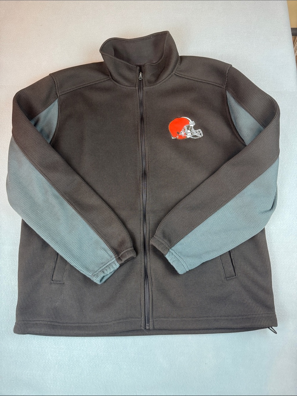 NFL Team Apparel Cleveland Browns Full Zip Long Sleeve Jacket Size XL EUC